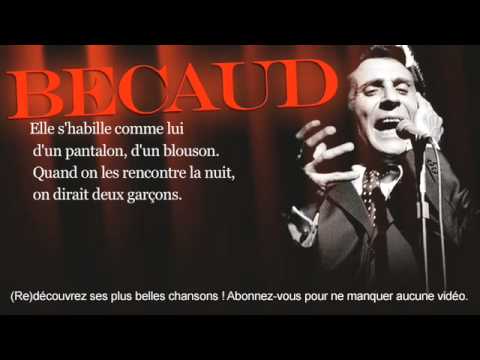 Gilbert Bécaud - Age tendre et tête de bois - Paroles (Lyrics)