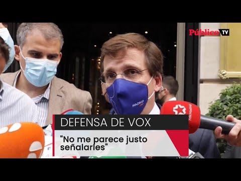 A Almeida le parece "injusto" señalar a Vox como promotor de las agresiones homófobas