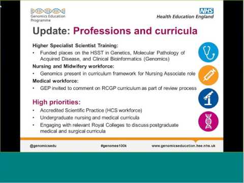 Work of Health Education England's Genomics Education Programme
