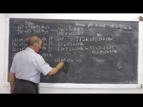 1/2 Lectia 531 - Limbaj adaptat: Probleme ce duc la sisteme de ecuatii rezolvate cu elevi de Clasa 4