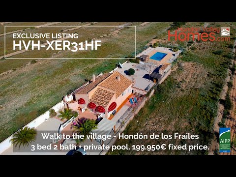 SOLD - HVH-XER31HF Hondon de los Frailes 199.950€