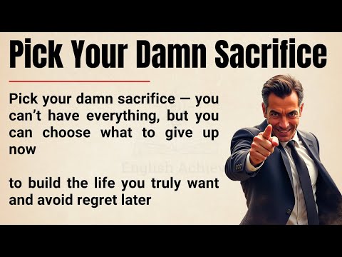 Pick Your Damn Sacrifice: Why You Can’t Have Everything || Win Big if You Choose 🔥|| Graded Reader✅
