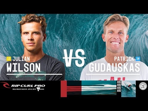 Julian Wilson vs. Patrick Gudauskas - Round Three, Heat 6 - Rip Curl Pro Bells Beach 2018