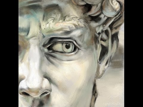 Michelangelo's David - painterly effect test with SpeedyPainter