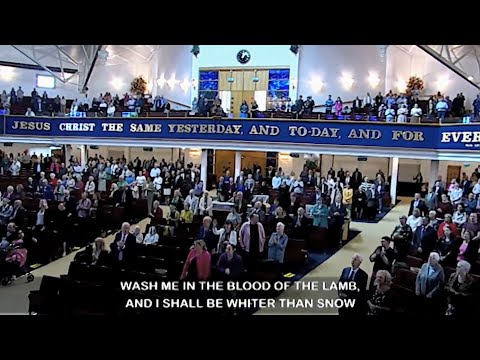 WHITER THAN THE SNOW (Blessed be the Fountain of Blood) Gospel Hymn. Metropolitan Tabernacle Belfast