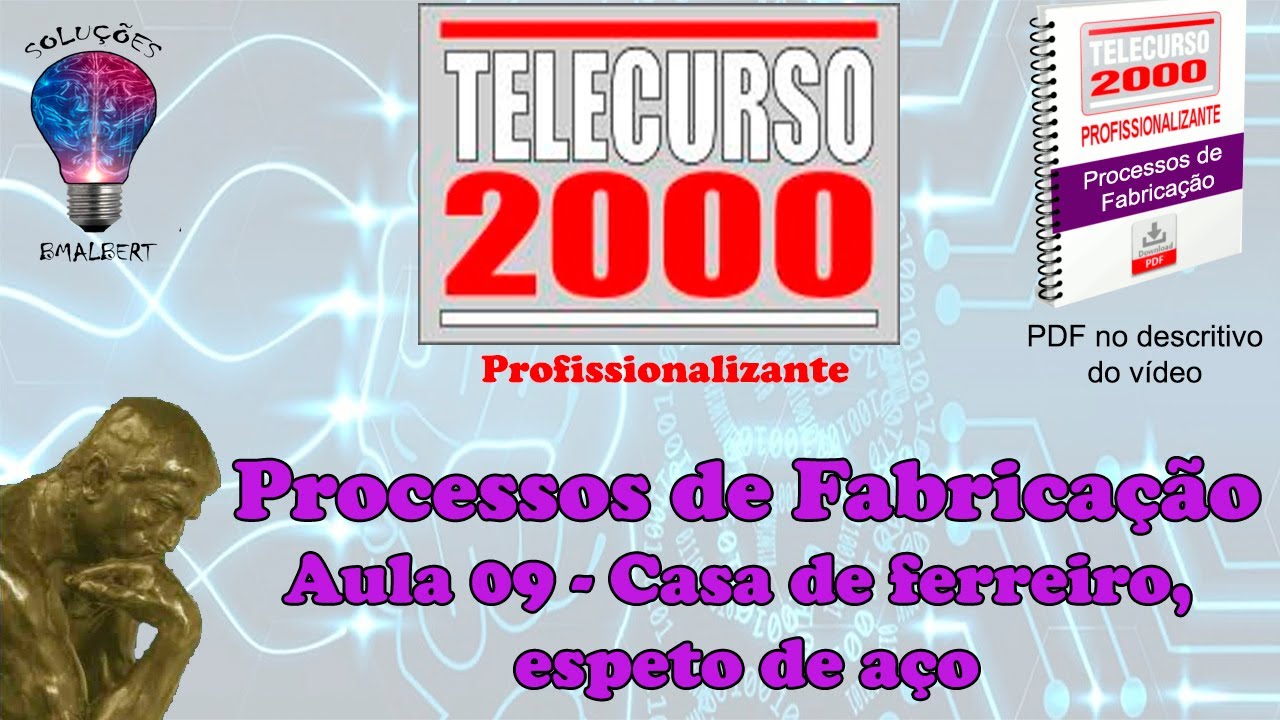 Telecurso 2000 - Processos de Fabricação - 09 Casa de ferreiro, espeto de aço