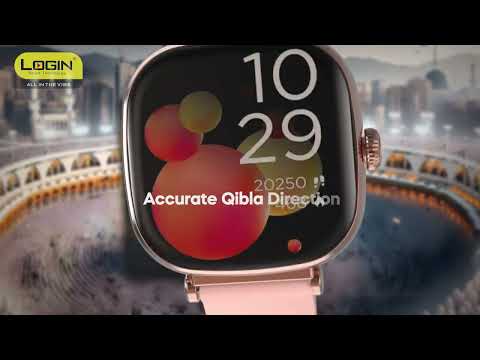 Login L-110 Women’s Smartwatch with Qibla & Namaz Alert