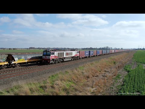 7922V SCT Dooen Container Train With CSR005 Crosses Grain Train (28/8/2023) - PoathTV