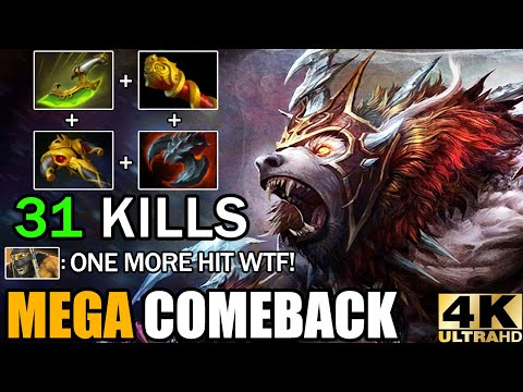 Crazy Monster Unleashed Ursa 31 Kills 100% Outplay All - Epic Mega Creeps Comeback 7.30 Dota 2