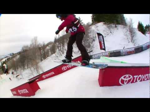 Snowboard Slopestyle Highlights - 2012 Gatorade Free Flow Tour Finals - Kent Callister & More