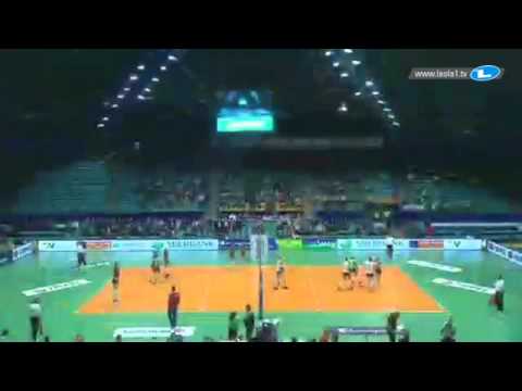 CEV   Volleyball Champions League Women  IMPEL WROCLAW - OMICHKA OMSK REGION ( 1  часть )