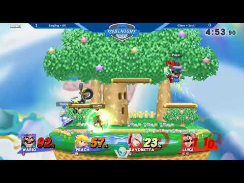 Onslaught 98 - Doubles Winner's Semis: LingLing + Actual Garbage vs KoL | Glare + Sizzle | Scot!