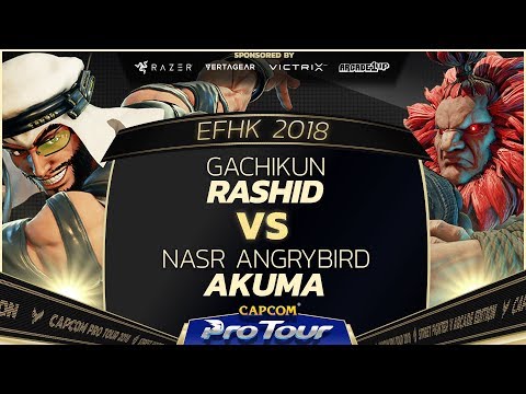 Gachikun (Rashid) vs NASR AngryBird (Akuma) - EFHK 2018 Pools - SFV - CPT 2018
