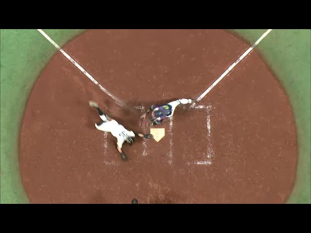 【8回裏】This is プロ!! ホークス・川島のヘッドスライディング!! 2016/3/12 H-S