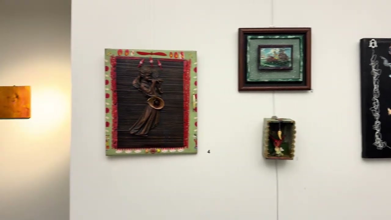 Walk Through of Kathleen Heron Art Pieces in Front Gallery of the West Orange Arts Center part 2/2