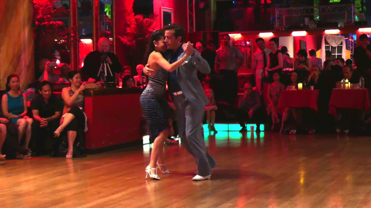 Pablo Inza & Sofia Saborido @ Milonga @ Alberto's 2017 May 21 Tango Demo 2/3