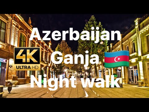 Walking tour along the most famous historical street of Ganja-[4K HDR]-Azerbaijan #azerbaijan #ganja
