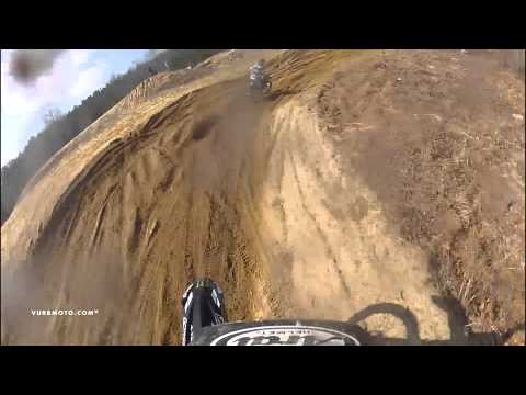 Club MX - Mel Pocock chasing Zach Osborne Helmet Cam - vurbmoto
