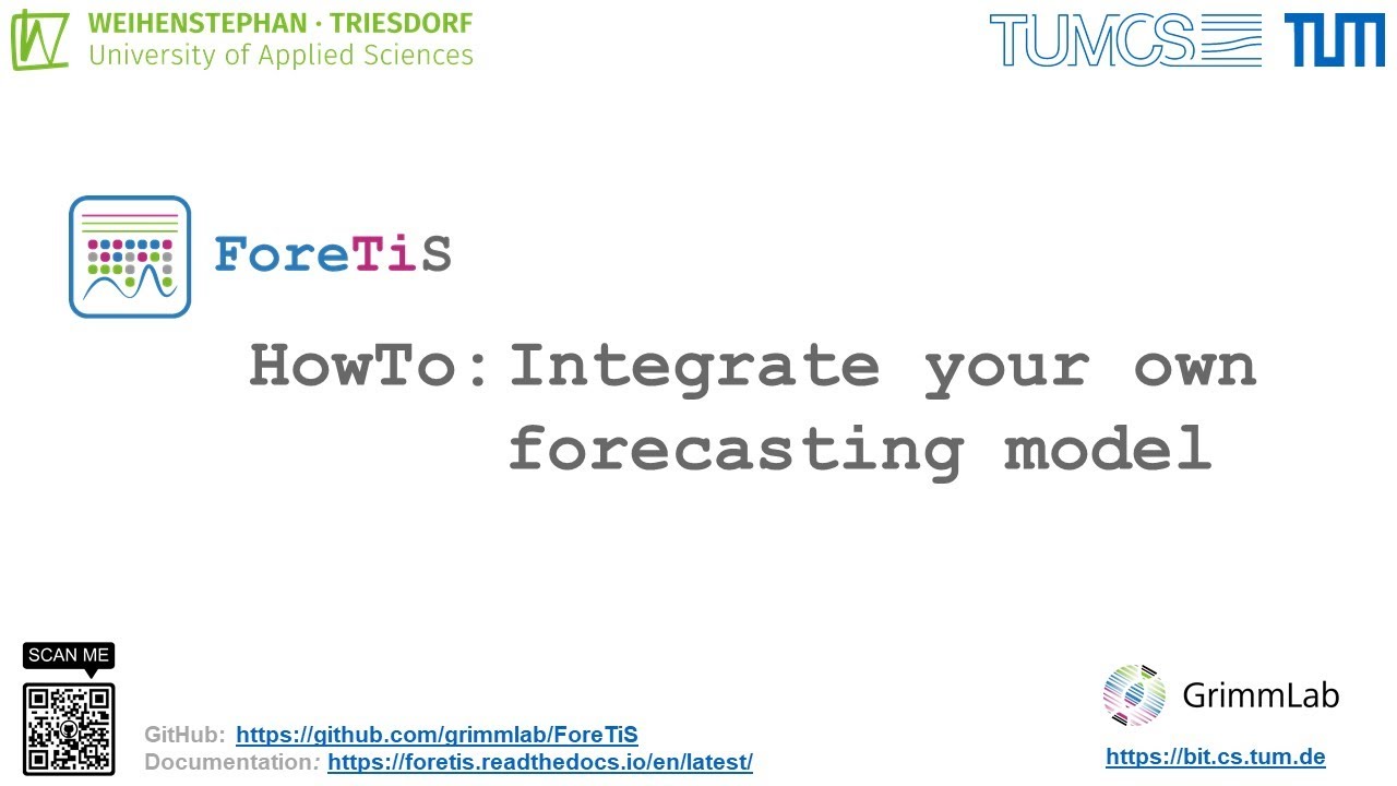 ForeTiS - Time Series Forecasting in Python - Integreate new prediction model