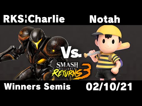 Smash Mallorca Returns 3 - Winners Semis - RKS | Charlie (Dark Samus) VS Notah (Ness)