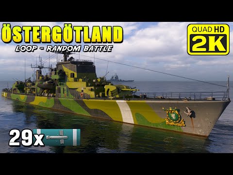 Destroyer Östergötland - endless torpedo salvos