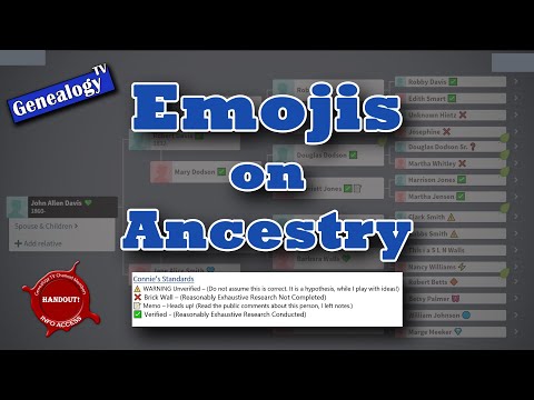 How to add an Emojis or Symbols to Your Family Tree on Ancestry or MyHeritage