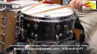 Video thumbnail for Mapex Black Panther Matt Halpern Signature Wraith Snare 14x6 - The Drum Shop North Shore by Nate Morrison Drums