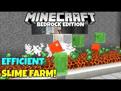 Minecraft Bedrock: SLIME FARM Tutorial! Simple And Efficient! MCPE Xbox PC