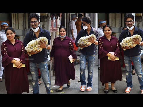 Bharti Singh's Grand Entry with her Son Discharged From Hospital with Hubby Harsh Limbachiya