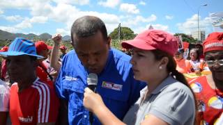 preview picture of video 'Concentración chavista en Guarenas en apoyo al Presidente Nicolás Maduro'