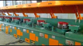 Straight line wire drawing machine