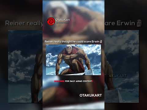 Reiner really thought he could scare Erwin 🥶 #erwinsmith #aot #animeedits #anime #animememes #shorts