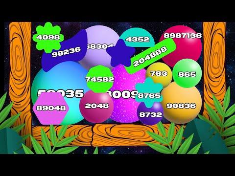 2048 DESTRUCTION BALLS 3D - Reach 744579555 ( Satisfying ASMR Gameplay)