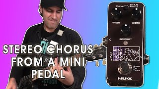 Video thumbnail for NUX Mini SCF - Classic Modulation in MONO or STEREO - Stompbox Saturday by Sean Pierce Johnson