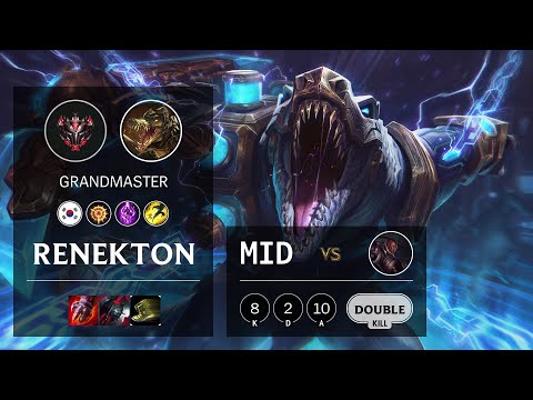 Renekton Mid vs Lucian - KR Grandmaster Patch 10.19
