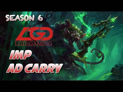 LGD imp - Twitch vs Lucian - AD Carry (LOL World Replays)