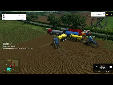 farming sim 2015 multiplayer in daggerwin server EP11 lot of  liquid manure workF4,5