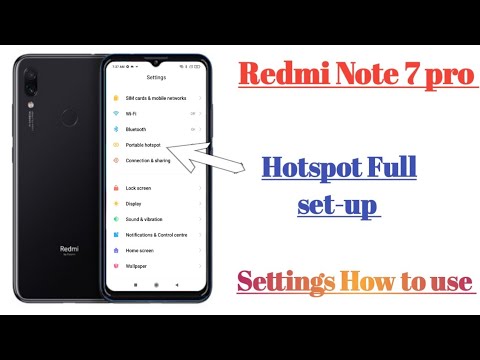 Redmi note 7 pro Hotspot Full set-up settings features || How to use