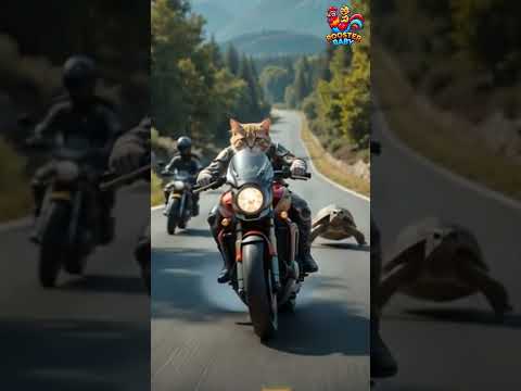 Part 38 | Cat Riding a Bike?! 🐱🚲 Funniest Animal Moment Ever!#CatOnBike #FunnyAnimals #Part38 #Viral