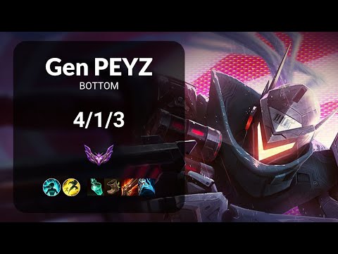 Gen Peyz Lucian vs Jhin BOTTOM - KR MASTER Patch 14.23