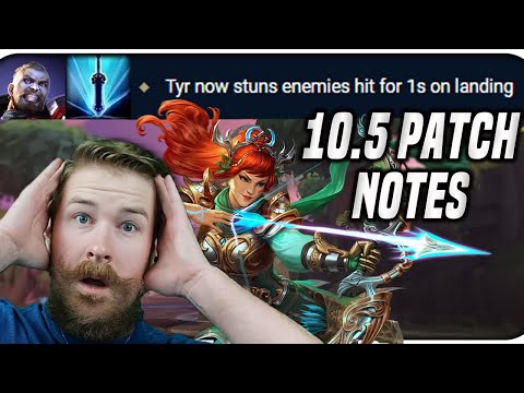HUGE TYR BUFF & ARTEMIS REMODEL | 10.5 PATCH NOTES