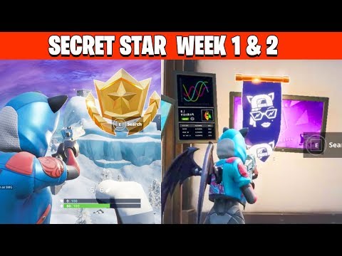 Fortnite season 7 SECRET Battle Star Locations week 1 and 2 & BANNER