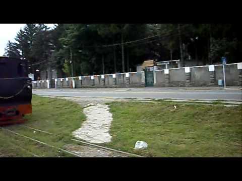 Sosire mocanita in spatele garii CFR Brad