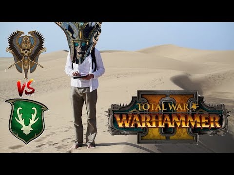 ARKHAN LOST IN THE DESERT | Tomb Kings vs Wood Elves - Total War Warhammer 2
