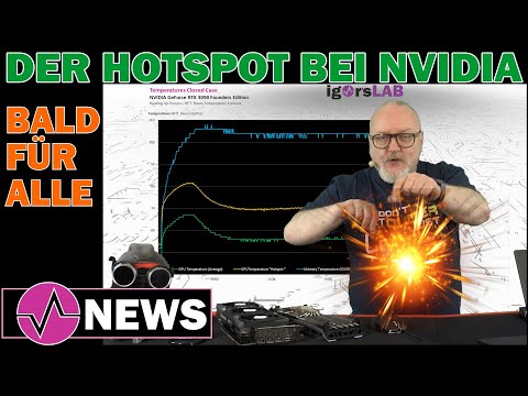 Hotspot temperature also revealed on NVIDIA's GeForce - First measurements and comparison with AMD!