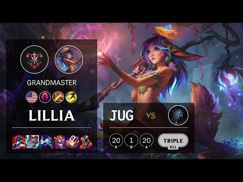 Lillia Jungle vs Kindred - NA Grandmaster Patch 10.25b