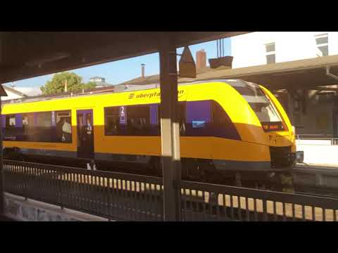 Ausfahrt Marktredwitz mit Triebwagen und Ludmillas