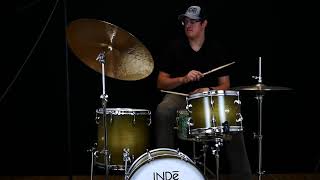 Video thumbnail for INDe Maple Drum Set 18/14/12 - Premium Satin Lacquer in Avocado Burst (SOLD) by Independent Drum Lab