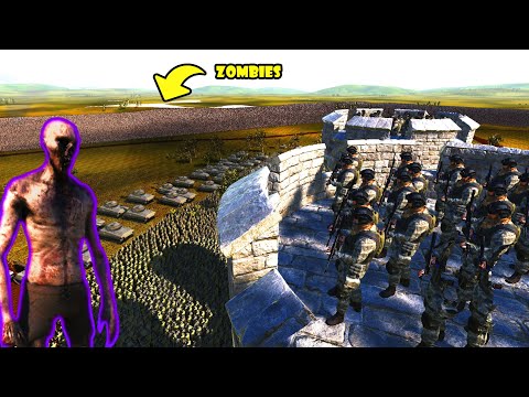 Castle Defence 3,000,000 Zombies VS Special force & WW2 U.S Military Units | UEBS 2