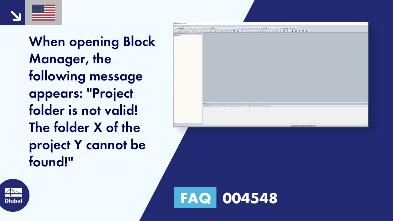 [EN] FAQ 004548 | When opening Block Manager, the following message appears: "Project folder is ...